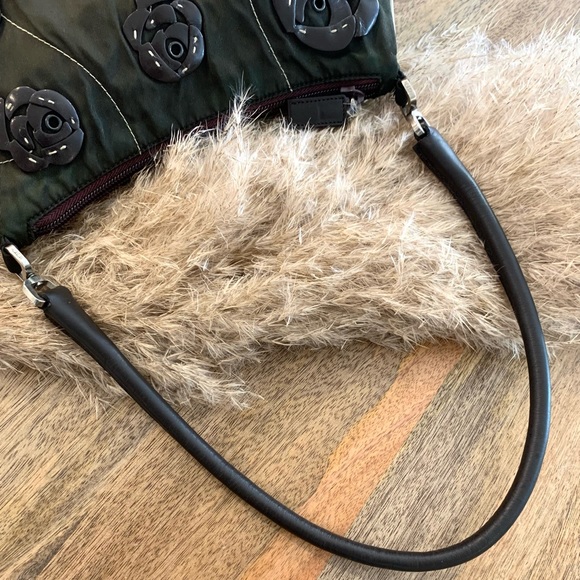 -SOLD- Prada Nylon Flower Petal Shoulder Baguette - Picture 2 of 6